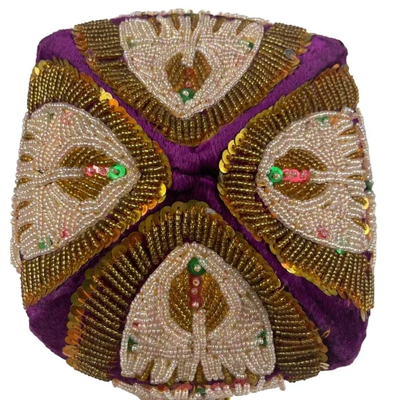 Vintage | Accessories | Vintage Heavily Beaded Sequin Purple  display picture 1